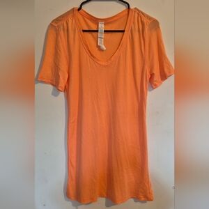 lululemon athletica Orange Short Sleeve Tee